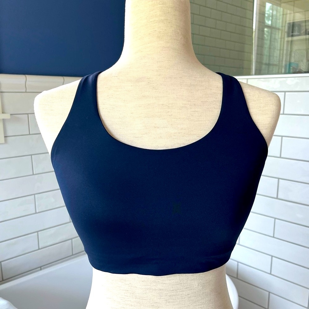 Lululemon Blue Sports Bra Seamless Comfort